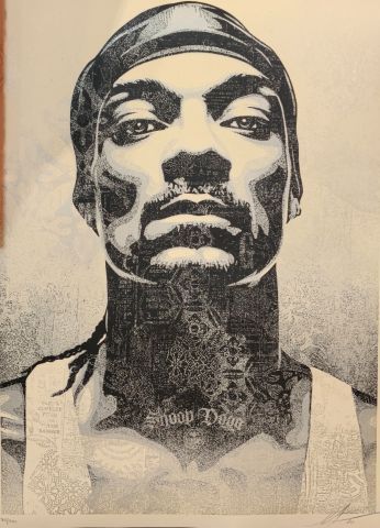 null Shepard Fairey (né en 1970)

"Snoop D-O Double G", 2020

Sérigraphie en noir...