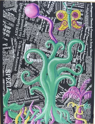 null Kenny SCHARF (né en 1958)

Formes végétales 

Sérigraphie en couleur signée...