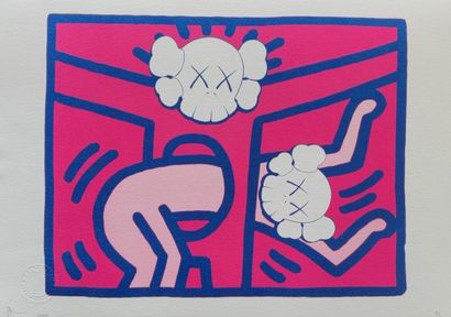 null Death NYC (né en 1979)

Keith Haring 

Sérigraphie couleur signée, datée en...
