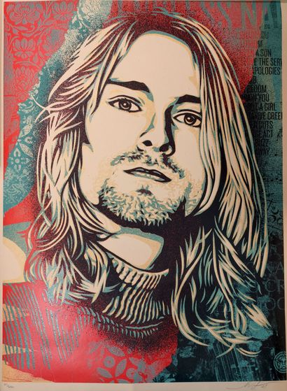 null Shepard Fairey (né en 1970)

Kurt Cobain "Endless Nameless" 2021

Sérigraphie...