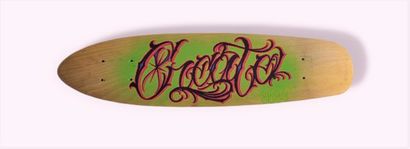 null ZEYO (né en 1979)

"CREATE"

Planche de skate en bois peint au posca signée...