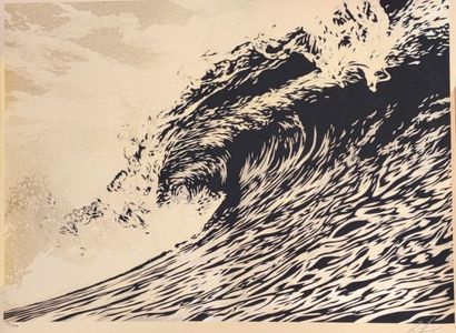 null Shepard Fairey (né en 1970)

"Wave of Distress" 2021

Sérigraphie sur papier...