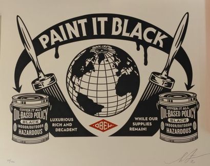 null Shepard Fairey (né en 1970)

"Paint it Black" 2021

Sérigraphie signée, datée...