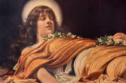 null Théobald CHARTRAN (1849-1907)

La mort de Sainte Cécile

Huile sur toile, signée...