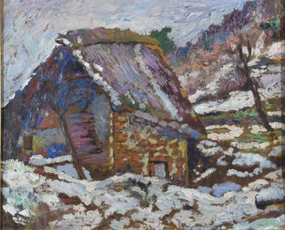 null 
Victor CHARRETON 1864-1936




Chaumière sous la neige en Auvergne, 1927




Huile...