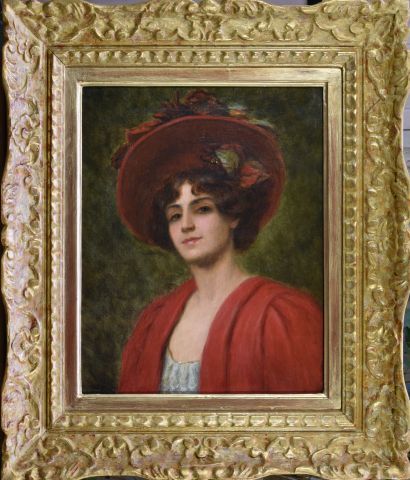 null Camille HENRIOT (XIXe)

Portrait d’une élégante au chapeau fleuri

Huile sur...