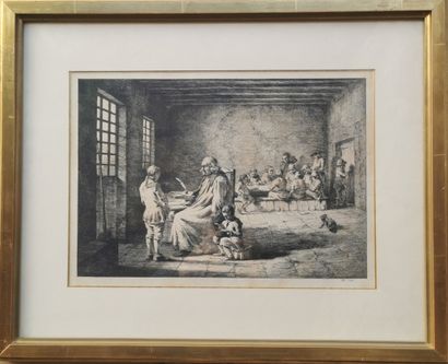 null Jean-Jacques de BOISSIEU (1736-1810)

Le maître d’école

Gravure à l’eau-forte,...