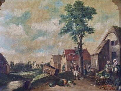 null École XIXe dans l’esprit de Teniers

Scène paysanne

Huile sur toile

Intéressant...