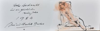 null ARNO BREKER (1900-1991). 

Arno BREKER (1900-1991)

Carte de vœux de l'artiste...