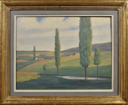 null *Jean FERLET (1889-1957)

Landscape of the Monts du Lyonnais

Oil on panel,...