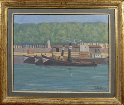 null *Jean FERLET (1889-1957)

The Saône, quai Rambaud [Lyon].

Oil on canvas, signed...