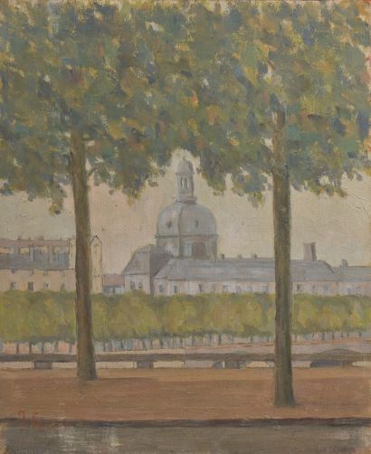 null *Jean FERLET (1889-1957)

Lyon, The Hôtel Dieu from the left bank of the Rhône

Oil...