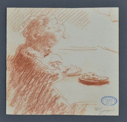 null François Joseph GUIGUET (1860-1937)

Petite Marie à table

Sanguine sur papier...