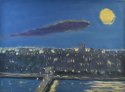 null Jacques PONCET (1921-2012)

La ville, effet de lune, 2000 (Série Lyon)

Gouache...