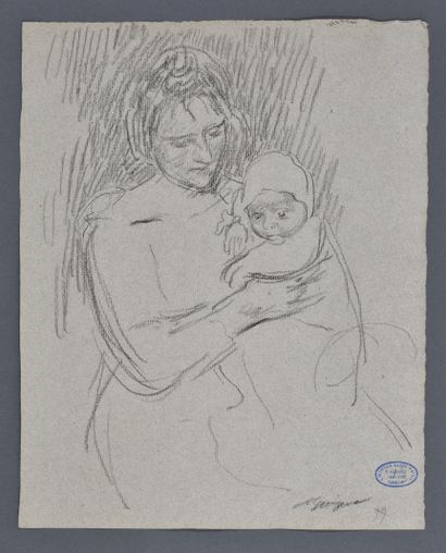 null François Joseph GUIGUET (1860-1937)

Angèle et sa mère. 1899

Fusain sur papier...