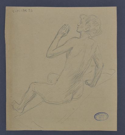 null François Joseph GUIGUET (1860-1937)

Double-sided drawing : Portrait of a seated...