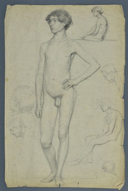 null François Joseph GUIGUET (1860-1937)

Studio Nude and Various Studies

Graphite...
