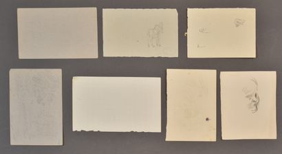null François Joseph GUIGUET (1860-1937)

Set of seven sketches, landscapes.

Pencil...