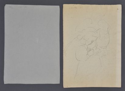 null François Joseph GUIGUET (1860-1937)

Ensemble de deux dessins Tendresse maternelle...
