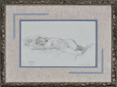 null François Joseph GUIGUET (1860-1937)

Reclining Nude, January 17, 1928

Graphite...