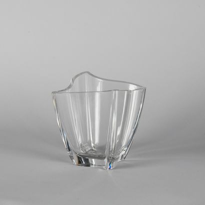 null VILLEROY BOCH. 

Ensemble de six verres à pied en cristal taillé et teinté (bleu,...