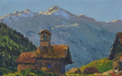null Étienne BOVIER-LAPIERRE (1908-1987)

Landscape of the Oisans

Oil on panel,...