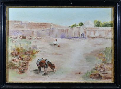 null Michelle GOURLOO (XXth)

Marabout near Essaouira

Oil on canvas, signed lower...