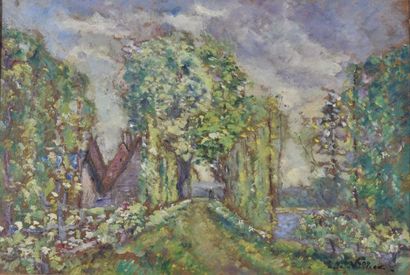 null Emmanuel de la VILLEON (1858 - 1944)

"La route du printemps (Yonville)"

Huile...
