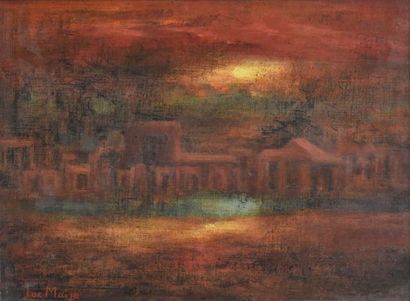 null Luc MAIZE (1913-2004)

Landscape at sunset

Oil on canvas mounted on panel,...
