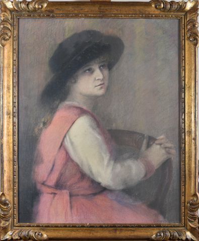 null European school around 1900

Young girl with a chair

Pastel, bearing an illegible...