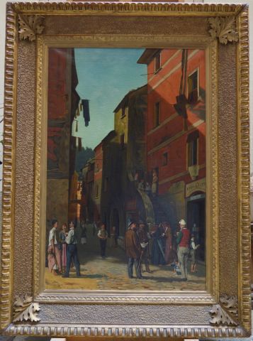 null Adolph KNOPFF (1851-1917)

Rue animée à Florence (Italie)

Huile sur toile,...
