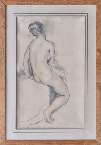null Madeleine PLANTEY (1890-1985)

Seated Nude

Charcoal and red chalk drawing,...