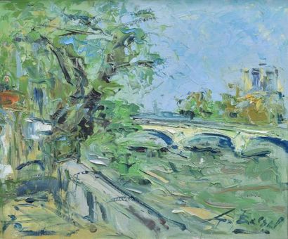 null Georges BERGER (1908-1976)

Paris, The Seine and Notre-Dame

Oil on canvas,...