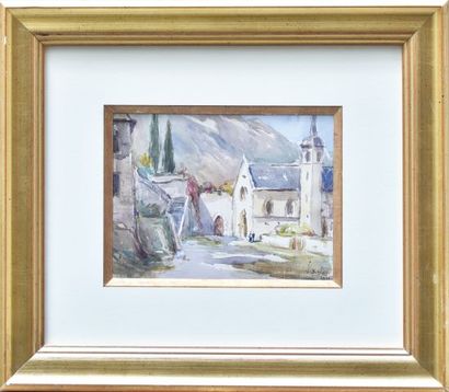 null Joannès DREVET (1854-1940)

Church of Montmélian (Savoie), 1925

Watercolor,...
