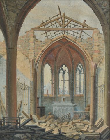 null G. CHEVALIER (XXe)

Ruines de l’église Saint-Agnant, 1924

Huile sur toile,...