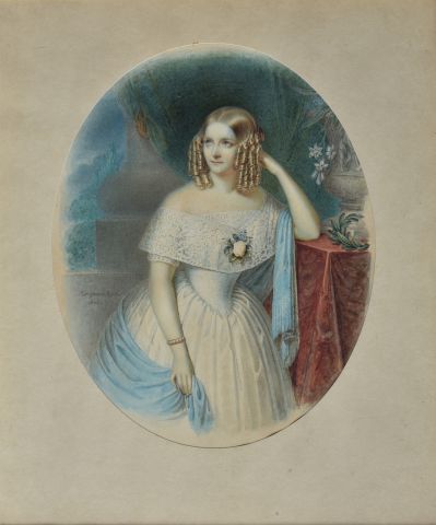 null Johann Martin MORGENROTH (1800-1859)

Portrait d’une jeune femme dans un intérieur

Aquarelle...