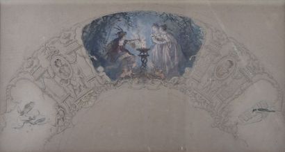 null François Fortuné FEROGIO (1805-1888)

Projet de décor mural ou pour un plafond...