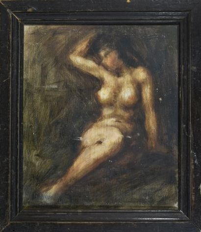 null French school around 1920/1930

Seated Nude

Oil on isorel panel

27 x 23 cm

Small...
