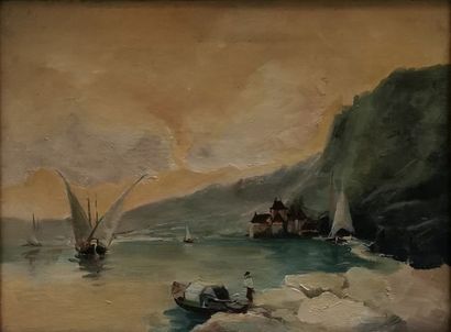 null École suisse de la fin du XIXe

Navigation sur le Lac Léman près du château...