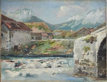 null Pierre EULER (1846-1915)

Torrent in the mountains

Oil on canvas, signed lower...