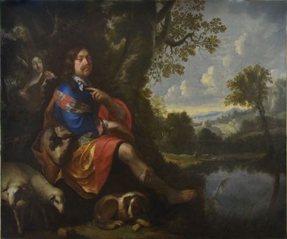 null Attributed to Isaac MOILLON (1614 - 1673)

Portrait of a man as a shepherd with...