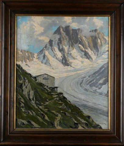 null Charles Henry CONTENCIN (1898-1955)

"The Grand Jorasses, the Leschaud refuge"....