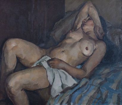 null Richard MAGUET (1896-1940) 

Sleeping Nude 

Oil on canvas, signed lower right

50...
