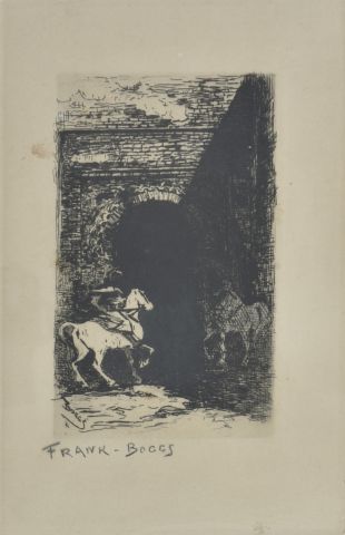 null FRANK-BOGGS (1855-1926)

Cavalier devant une porte fortifiée au Maroc 

Gravure...