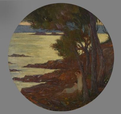 null Joseph PERRACHON (1883-1969)

Bathers at the seaside

Oil on canvas in tondo,...