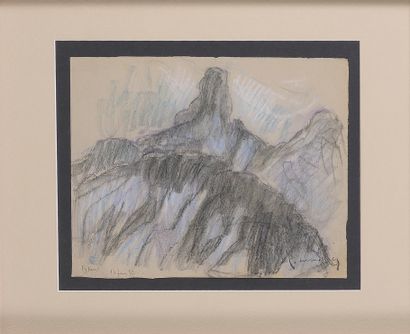 null Pierre COMBET-DESCOMBES (1885-1966)

Montagne bleue, 13 février 1932

Fusain...