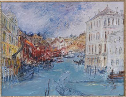 null Jean FUSARO (né en 1925)

"Grand canal, Venise"

Huile sur toile signée en bas...