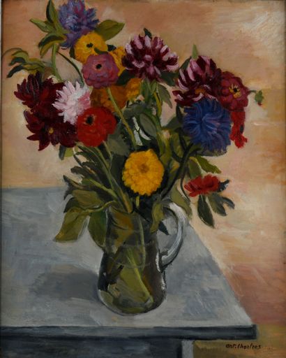 null Antoine CHARTRES (1903-1968)

Bouquet de fleurs

Huile sur toile, signée en...