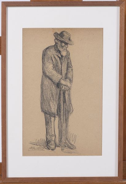 null Alexandre-François BONNARDEL (1867-1942)

Vieil homme

Fusain sur papier brun...