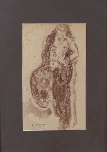 null Pierre COMBET-DESCOMBES (1885-1966)

Femme nue debout, 1936

Encre et sanguine...